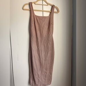 M Boutique shiny light pink dress size 4